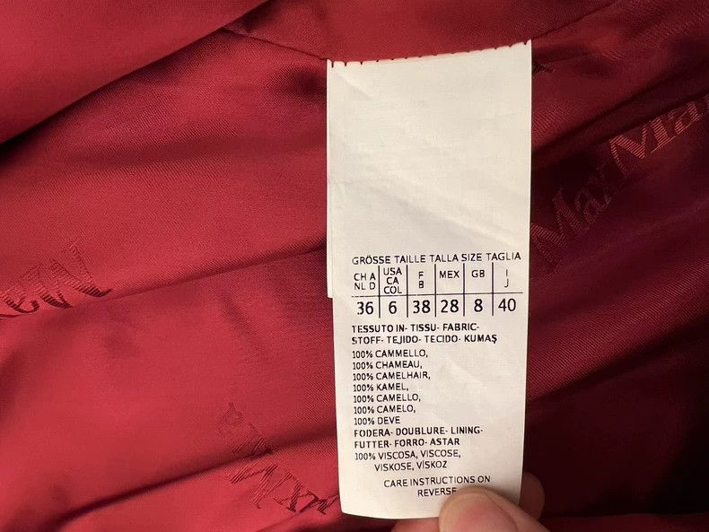 Max Mara MaxMara Red Camel Wool Coat -dmc Size US M / EU 48-50 / 2 - 5 Thumbnail