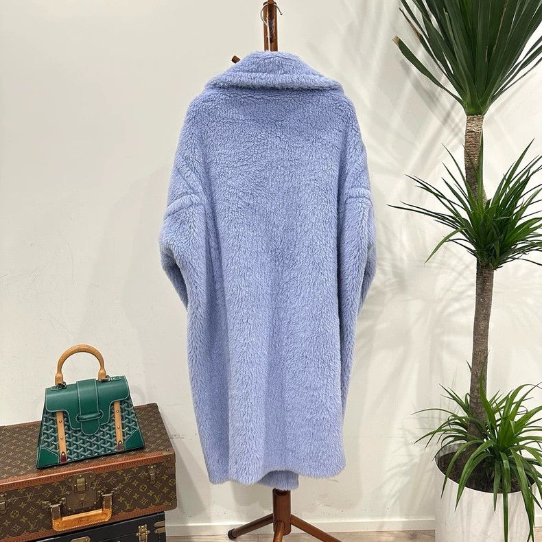 Max Mara MaxMara Teddy Long Blue Coat -dmc Size US M / EU 48-50 / 2 - 3 Thumbnail