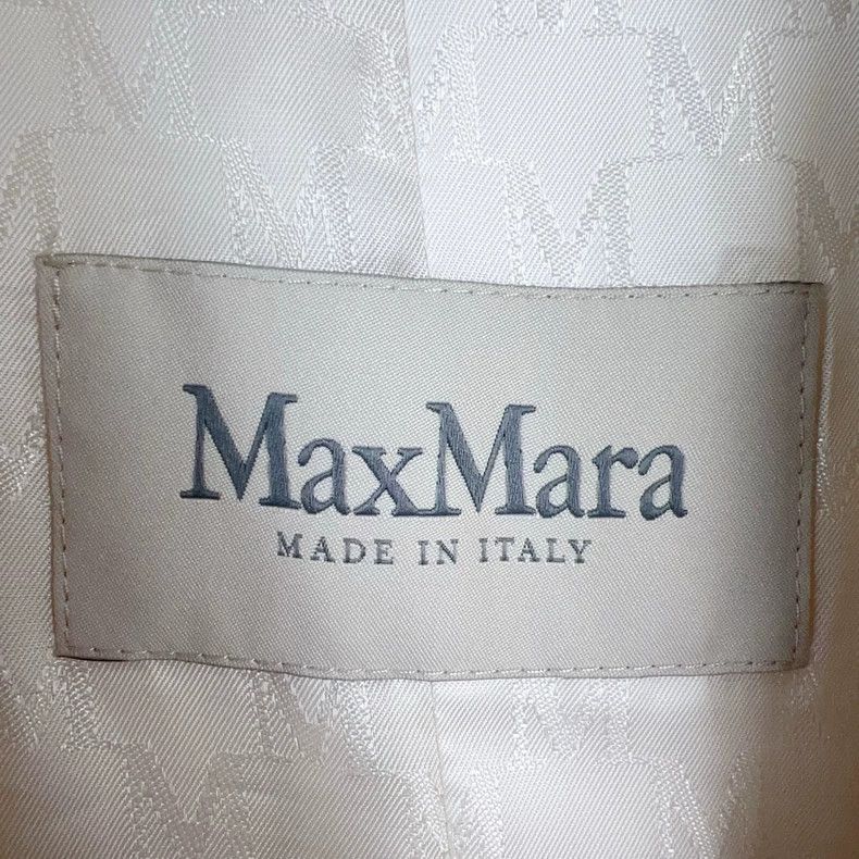 Max Mara MaxMara Long White Wool Coat -dmc Size US XS / EU 42 / 0 - 4 Thumbnail