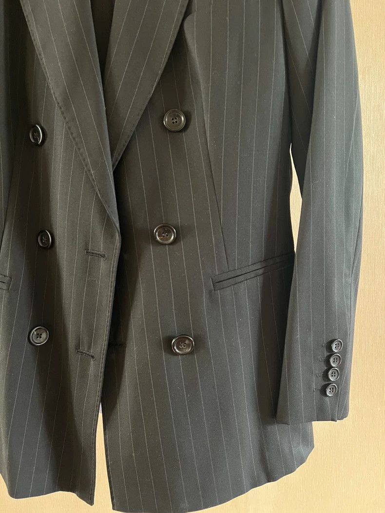 Max Mara MaxMara Women's Wool Striped Blazer -dmc Size US L / EU 52-54 / 3 - 3 Thumbnail