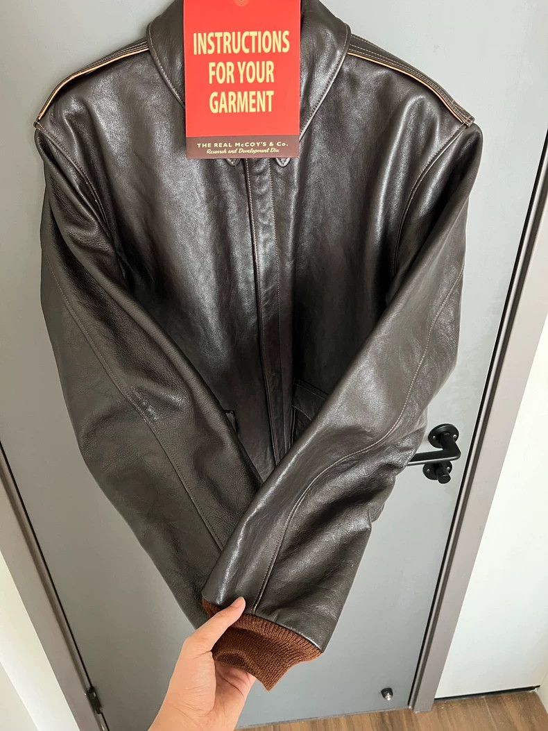 The Real McCoy's The REAL McCOY'S A2 Leather Flight Jacket -dmc Size US XXL / EU 58 / 5 - 4 Thumbnail