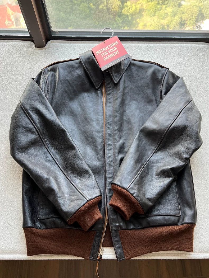 The Real McCoy's The REAL McCOY'S A2 Leather Flight Jacket -dmc Size US XXL / EU 58 / 5 - 6 Thumbnail
