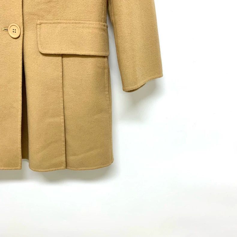 Max Mara MaxMara Classic Double-Breasted Camel Coat -dmc Size US M / EU 48-50 / 2 - 7 Thumbnail