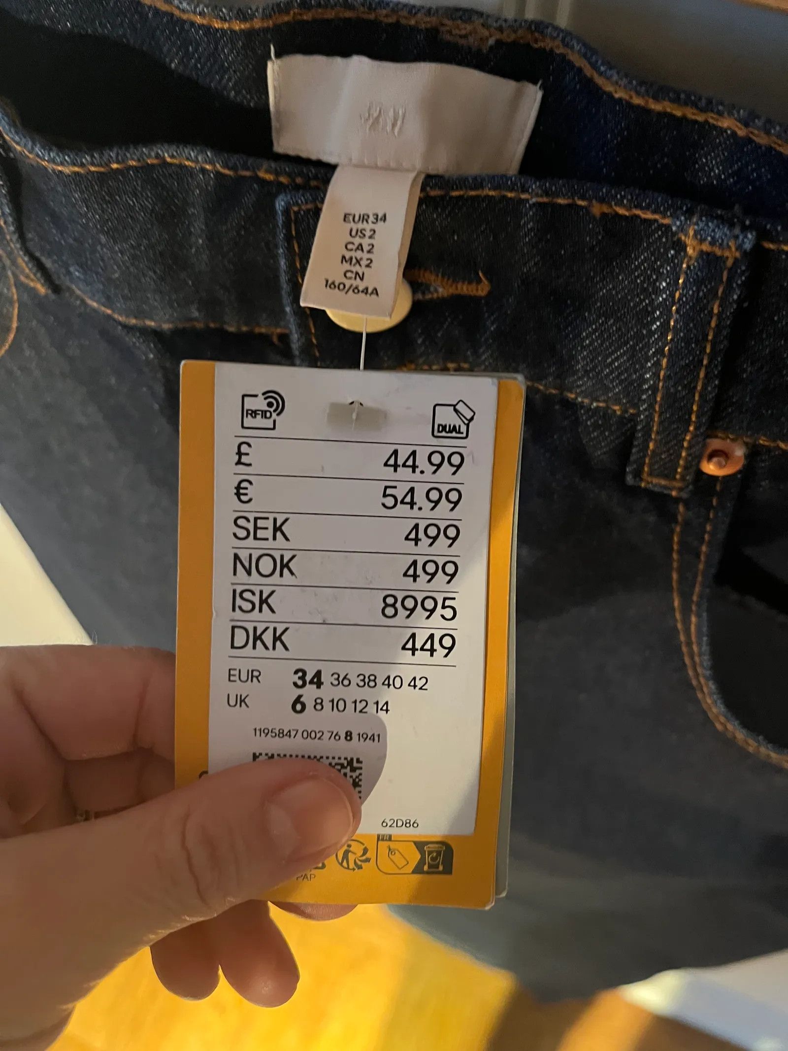H&M H&M Rak jeanskjol med slits Skirt Size 25" / US 0 / IT 36 - 3 Thumbnail