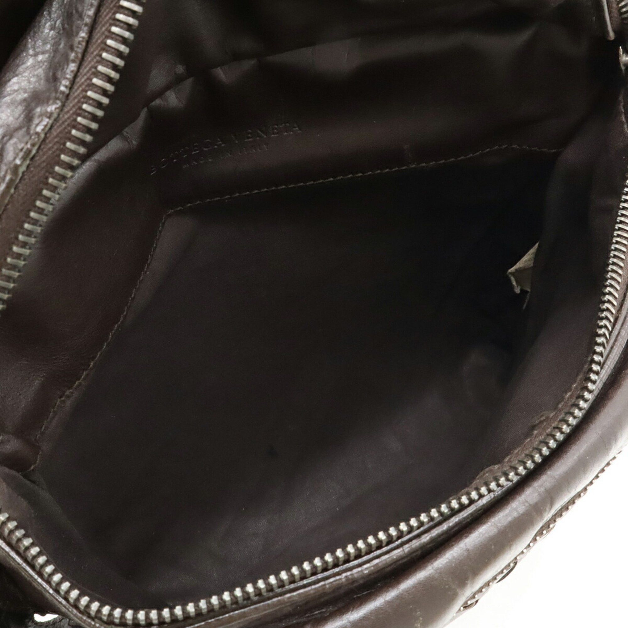 Bottega Veneta BOTTEGA VENETA Intrecciato Waist Bag/Body Bag in Dark Brown Leather (121604) Size ONE SIZE - 8 Thumbnail