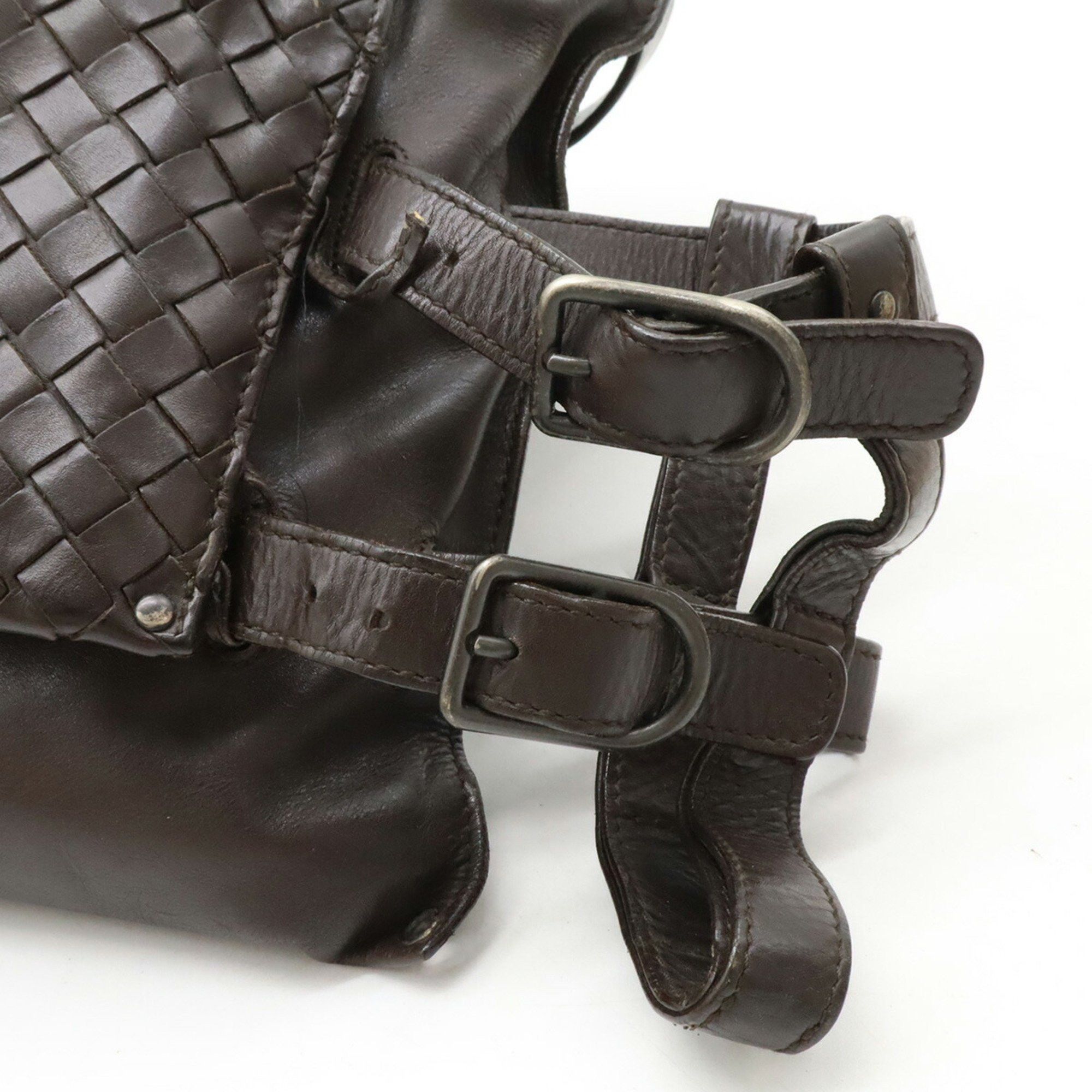 Bottega Veneta BOTTEGA VENETA Intrecciato Waist Bag/Body Bag in Dark Brown Leather (121604) Size ONE SIZE - 9 Thumbnail