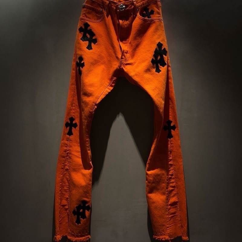 Buy Chrome Hearts x Off-White Cross Denim 'Orange' - 1383