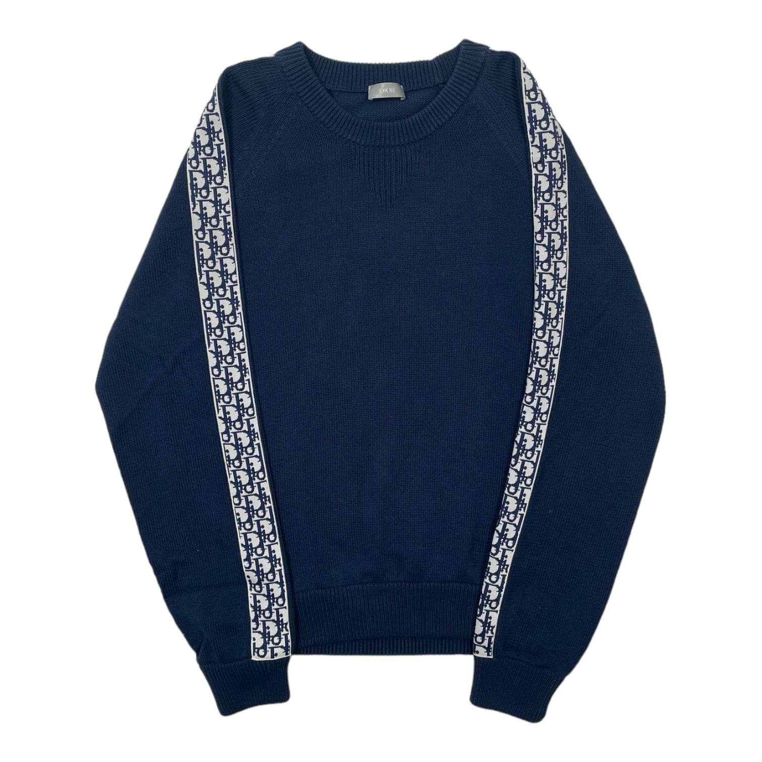 Dior Knit Sweater Oblique Navy