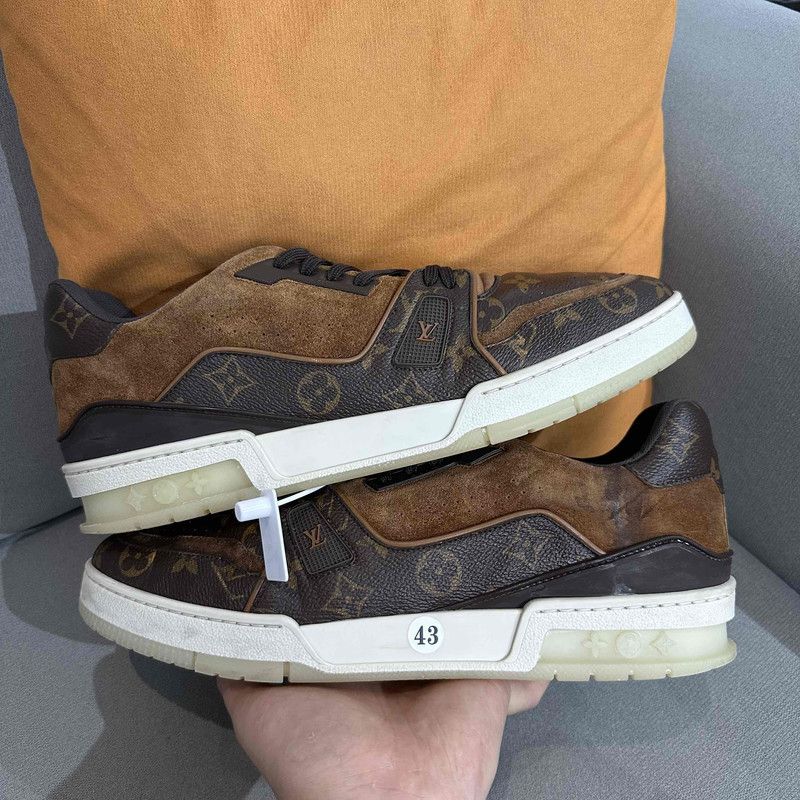 Louis Vuitton Louis Vuitton Stylish Brown Low-Top Trainers 0089 Size US 9.5 / EU 42-43 - 7 Thumbnail