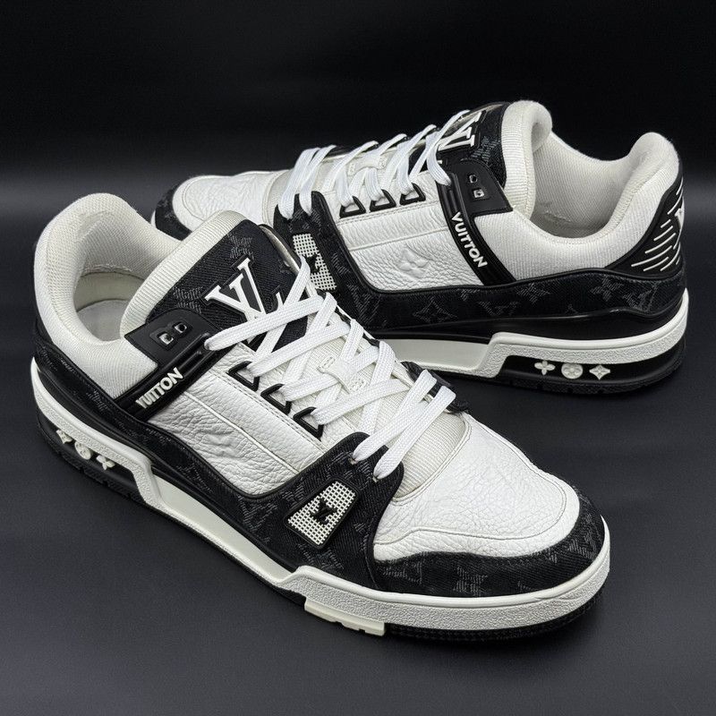 Louis Vuitton Louis Vuitton Panda Print Low-Top Sneakers 0089 Size US 9.5 / EU 42-43 - 10 Thumbnail