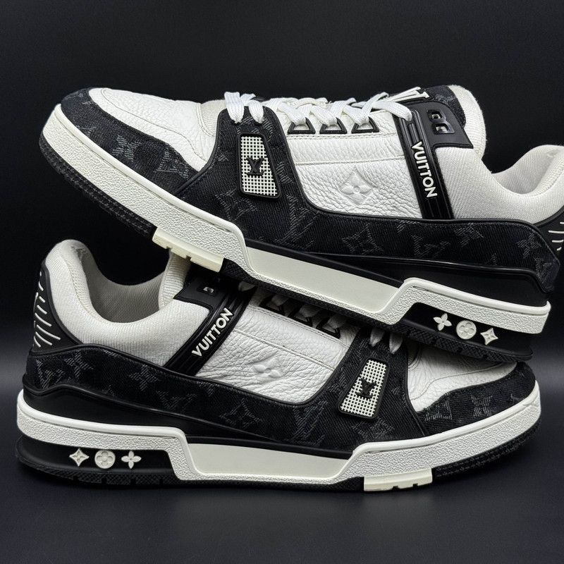 Louis Vuitton Louis Vuitton Panda Print Low-Top Sneakers 0089 Size US 9.5 / EU 42-43 - 7 Thumbnail