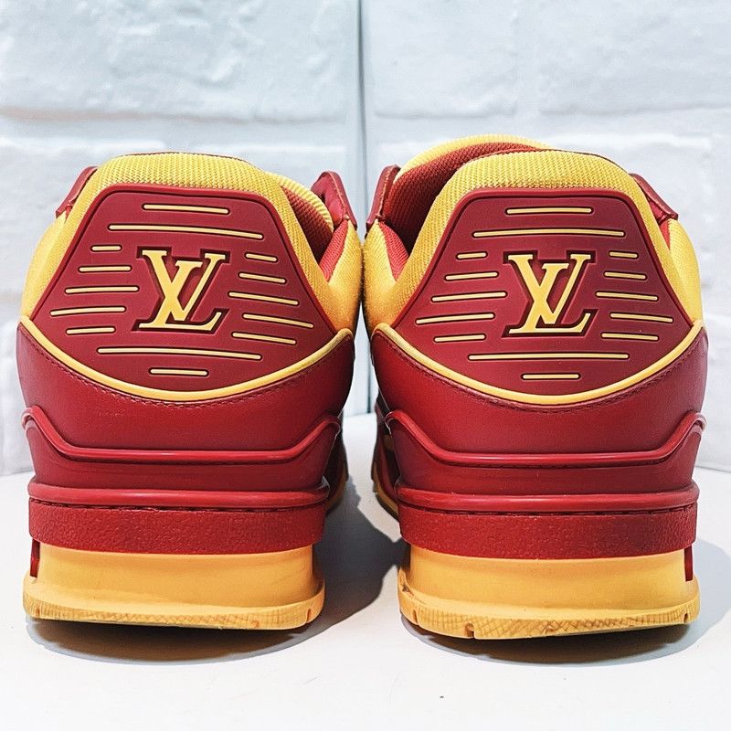 Louis Vuitton Louis Vuitton Trainer Red Yellow Sneakers 0089 Size US 9 / EU 42 - 3 Thumbnail