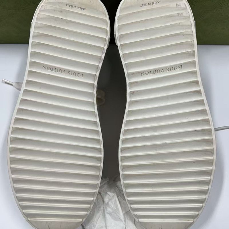 Louis Vuitton Louis Vuitton Leather Low Top Sneakers 0089 Size US 5 / EU 37 - 4 Thumbnail