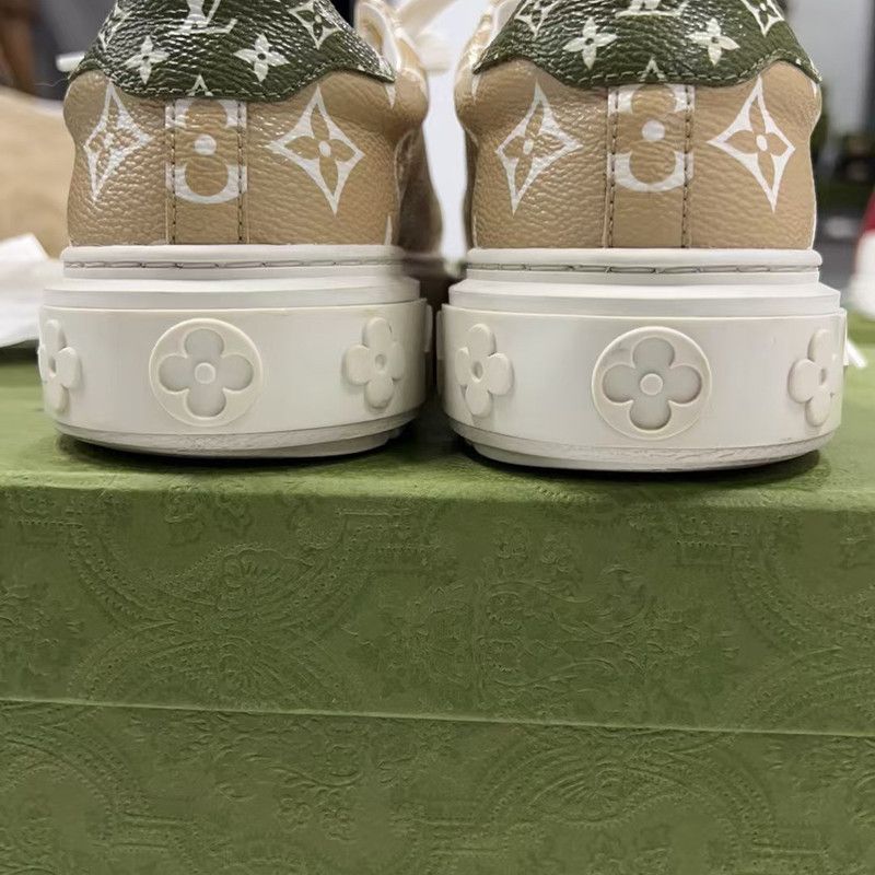 Louis Vuitton Louis Vuitton Leather Low Top Sneakers 0089 Size US 5 / EU 37 - 3 Thumbnail