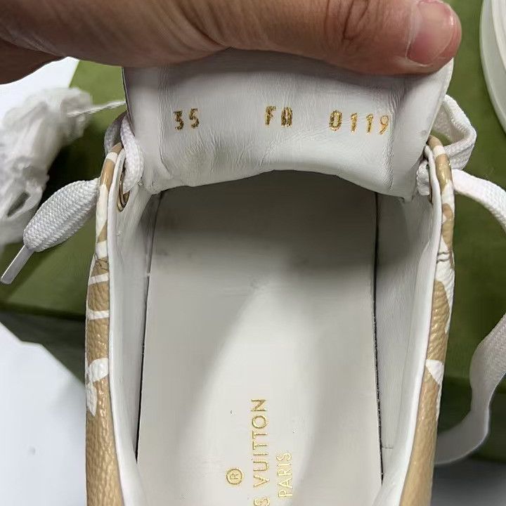 Louis Vuitton Louis Vuitton Leather Low Top Sneakers 0089 Size US 5 / EU 37 - 5 Thumbnail
