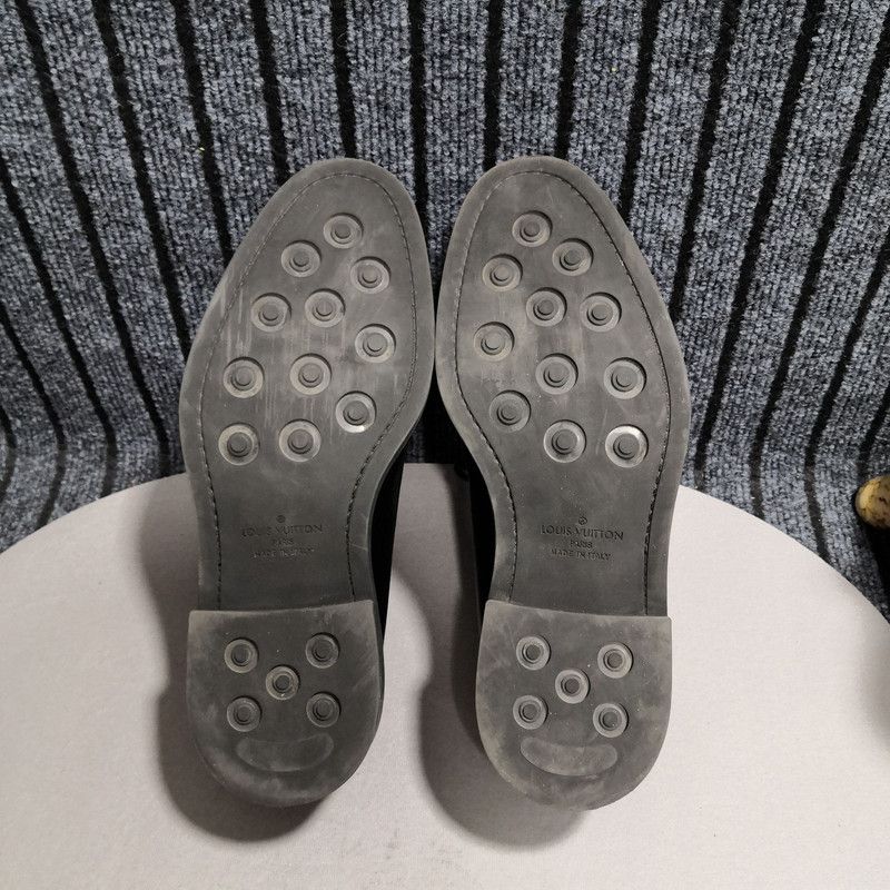 Louis Vuitton Louis Vuitton Black Low Top Formal Shoes 0089 Size US 8 / EU 41 - 4 Thumbnail