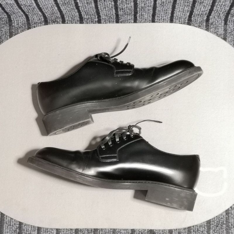 Louis Vuitton Louis Vuitton Black Low Top Formal Shoes 0089 Size US 8 / EU 41 - 7 Thumbnail
