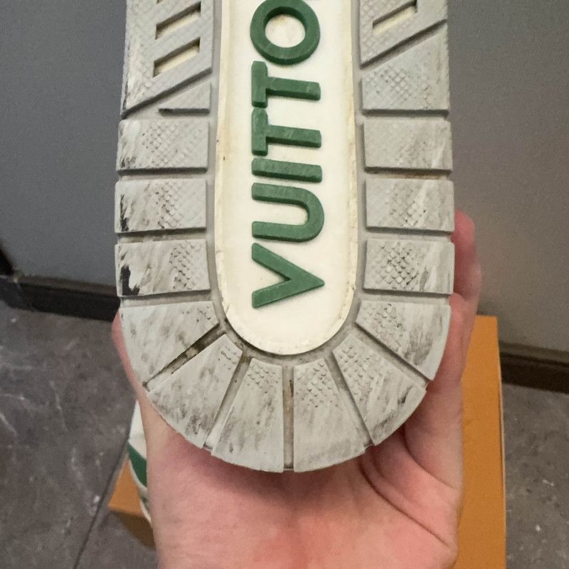 Louis Vuitton Louis Vuitton Vintage Trainer Sneakers in White Green 0089 Size US 10.5 / EU 43-44 - 6 Thumbnail