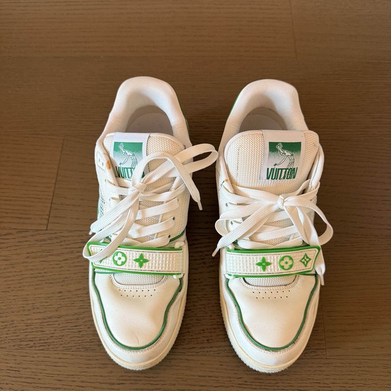 Louis Vuitton Louis Vuitton Classic Green Trainer Sneakers 0089 Size US 9.5 / EU 42-43 - 2 Thumbnail