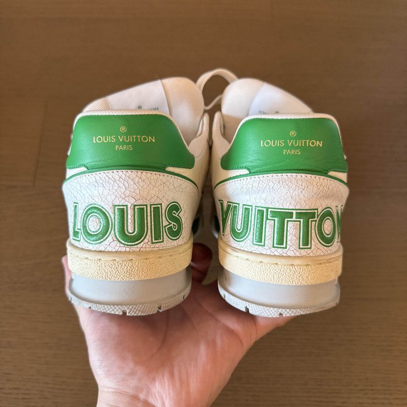 Louis Vuitton Louis Vuitton Classic Green Trainer Sneakers 0089 Size US 9.5 / EU 42-43 - 3 Thumbnail