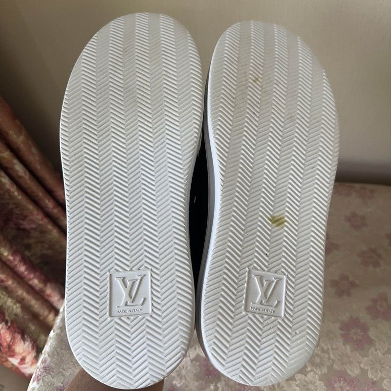 Louis Vuitton Louis Vuitton Beverly Hills Black Slip-On Sneakers 0089 Size US 9.5 / EU 42-43 - 4 Thumbnail