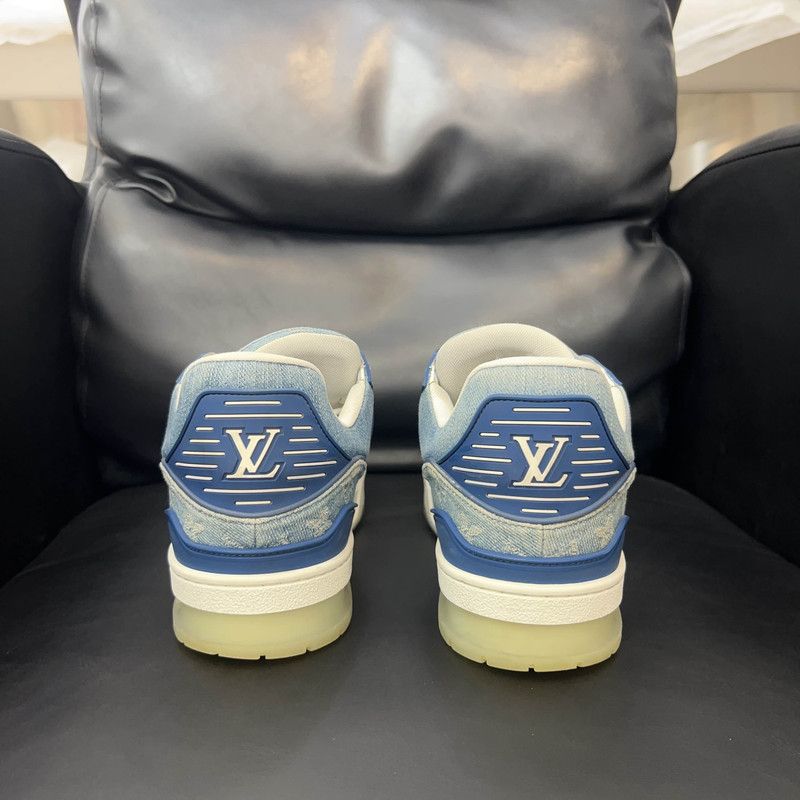 Louis Vuitton Louis Vuitton Trainer Blue Sneakers 0089 Size US 8 / EU 41 - 3 Thumbnail
