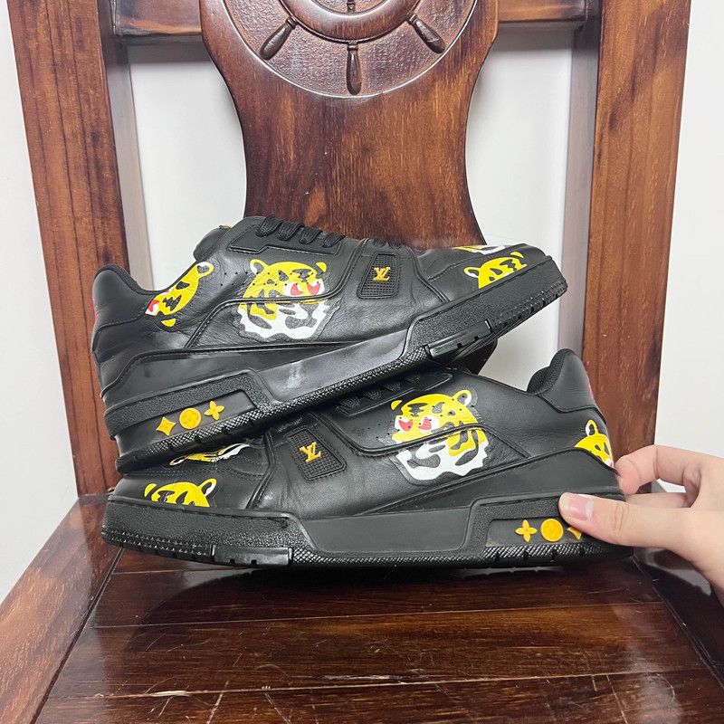 Louis Vuitton Nigo x Louis Vuitton Low Top Casual Sneakers 0089 Size US 8 / EU 41 - 7 Thumbnail