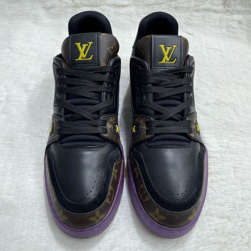 Louis Vuitton Louis Vuitton Trainer Lakers Purple and Gold Sneakers 0089 Size US 9.5 / EU 42-43 - 2 Thumbnail
