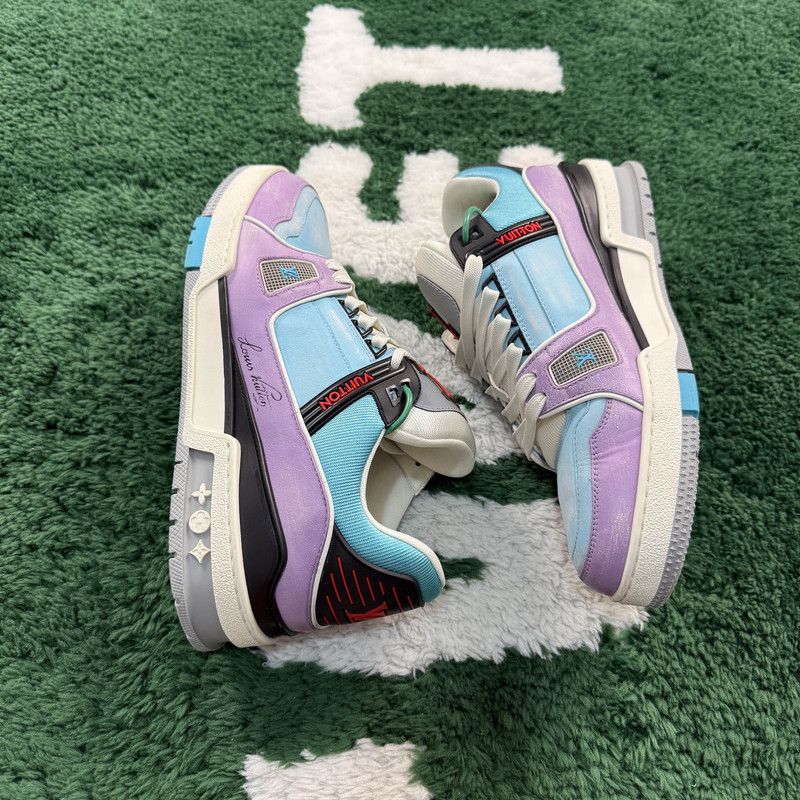 Louis Vuitton Louis Vuitton Colorful Low-Top Trainer Sneakers for Men 0089 Size US 8 / EU 41 - 8 Thumbnail