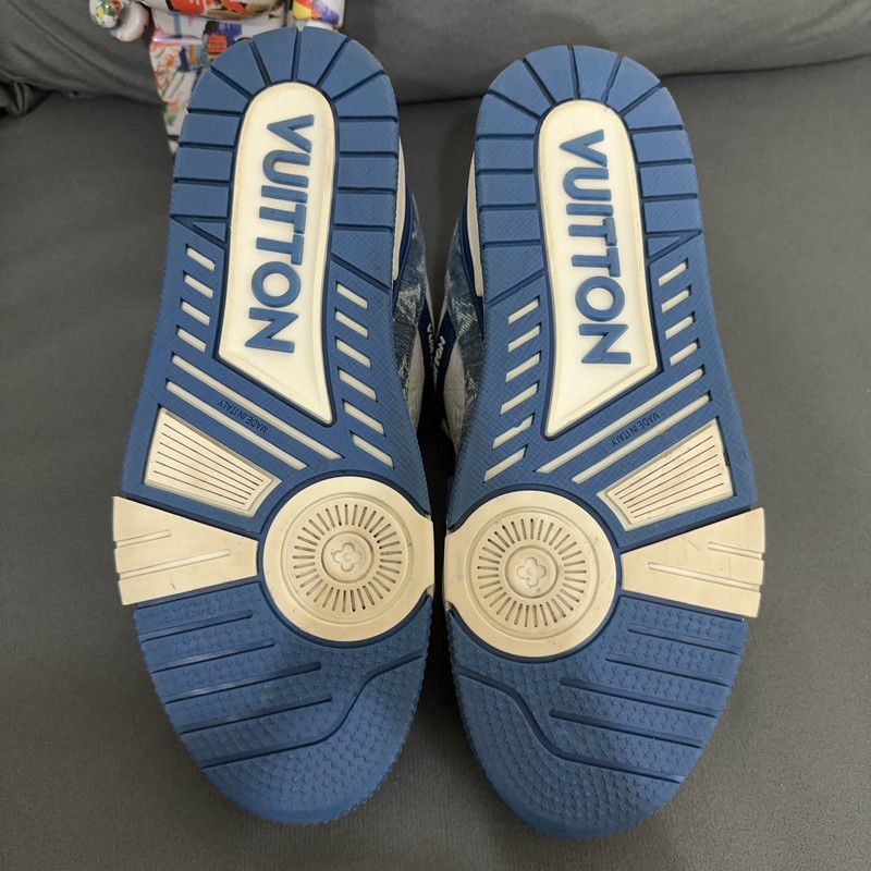 Louis Vuitton Louis Vuitton Denim Trainer Low-Top Sneakers 0089 Size US 9 / EU 42 - 4 Thumbnail