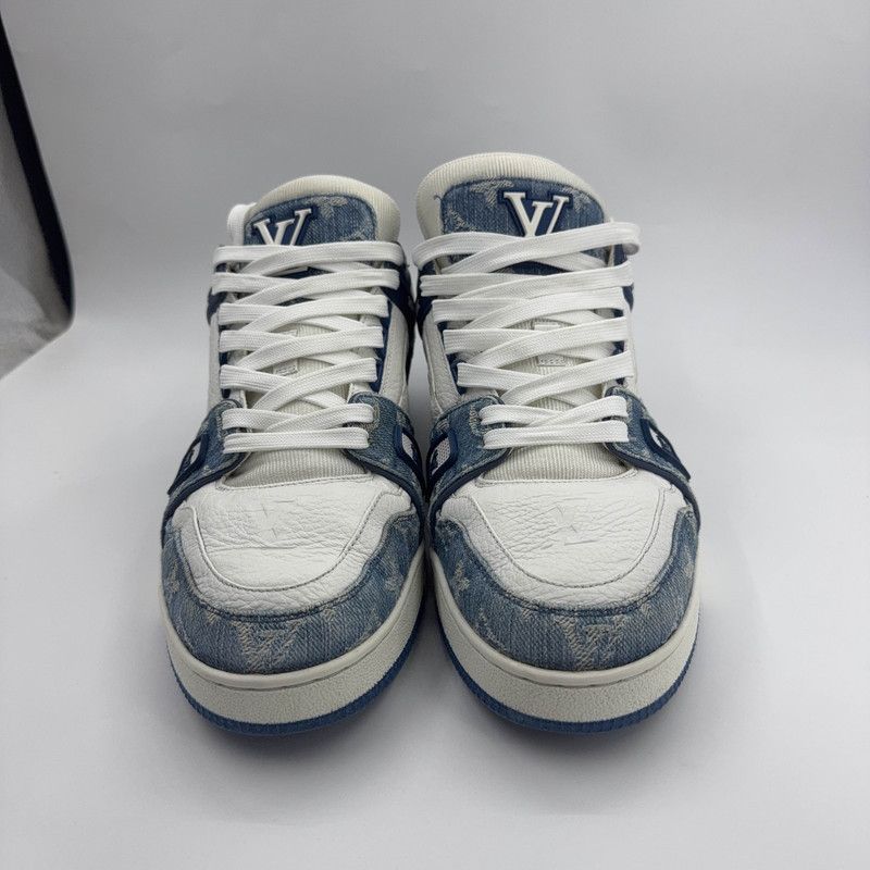 Louis Vuitton Louis Vuitton Denim Low-Top Fashion Sneakers 0089 Size US 8.5 / EU 41-42 - 2 Thumbnail