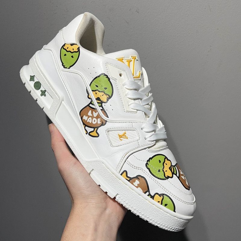 Louis Vuitton Nigo x Louis Vuitton Trainer Sneakers for Men 0089 Size US 8 / EU 41 - 15 Thumbnail