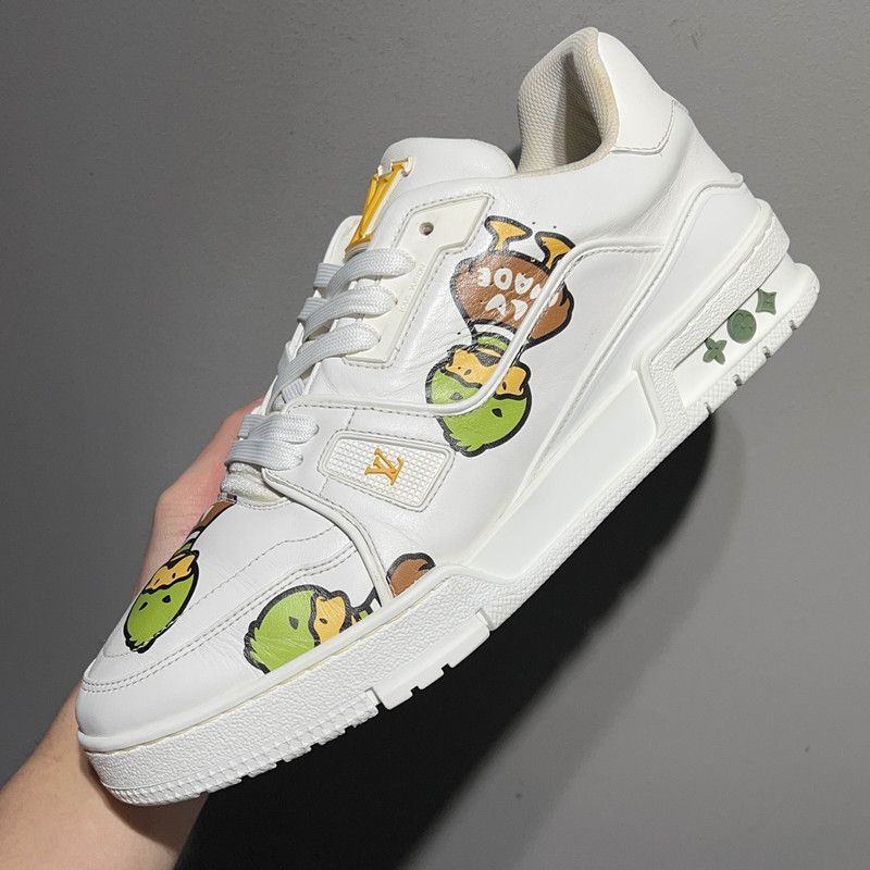 Louis Vuitton Nigo x Louis Vuitton Trainer Sneakers for Men 0089 Size US 8 / EU 41 - 17 Thumbnail