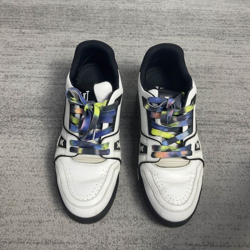 Louis Vuitton Louis Vuitton Trainer White Black Sneakers 0089 Size US 7.5 / EU 40-41 - 2 Thumbnail