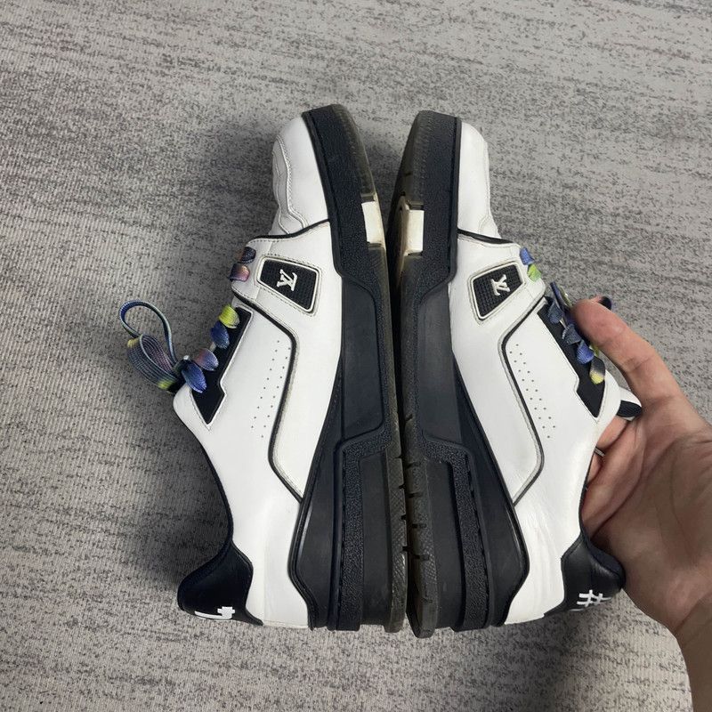Louis Vuitton Louis Vuitton Trainer White Black Sneakers 0089 Size US 7.5 / EU 40-41 - 6 Thumbnail