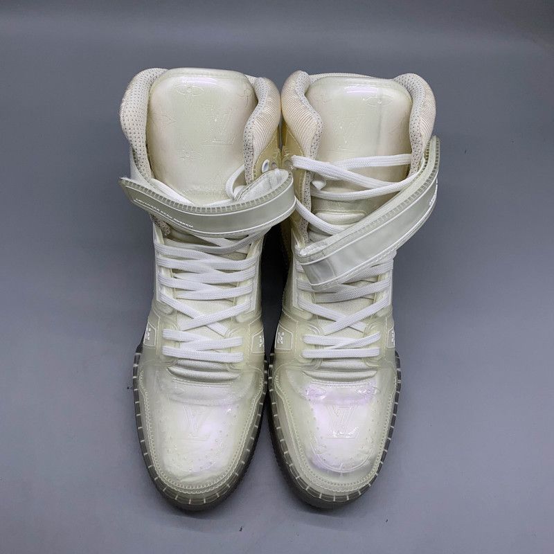 Louis Vuitton Louis Vuitton White Trainer High-Top Sneakers 0089 Size US 8.5 / EU 41-42 - 7 Thumbnail