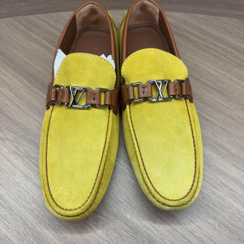 Louis Vuitton Louis Vuitton Yellow Suede Moccasins for Men 0089 Size US 8 / EU 41 - 2 Thumbnail