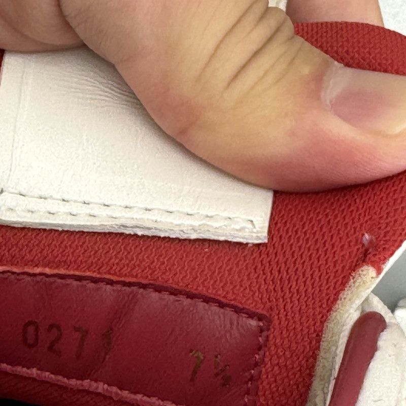 Louis Vuitton Louis Vuitton Stylish Low-Top Trainers in Red and White 0089 Size US 8 / EU 41 - 5 Thumbnail