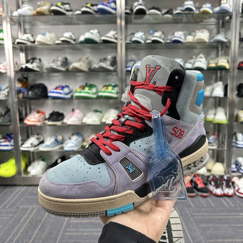 Louis Vuitton Louis Vuitton Retro Logo High-Top Sneakers 0089 Size US 8.5 / EU 41-42 - 7 Thumbnail