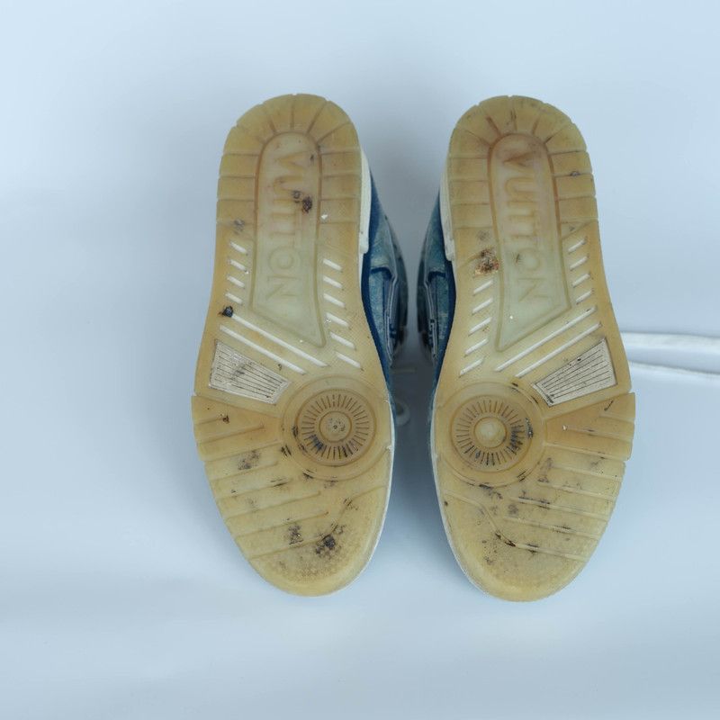 Louis Vuitton Louis Vuitton Vintage Denim Trainers in Blue 0089 Size US 8.5 / EU 41-42 - 4 Thumbnail