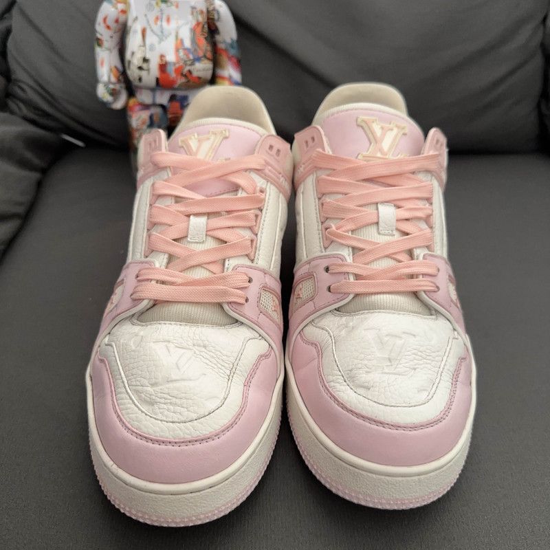 Louis Vuitton Louis Vuitton Trainer Leather Low-Top Sneakers 0089 Size US 8.5 / EU 41-42 - 2 Thumbnail