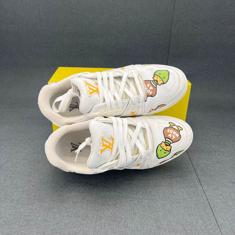 Louis Vuitton Nigo x Louis Vuitton Low-Top Fashion Sneakers 0089 Size US 8 / EU 41 - 9 Thumbnail
