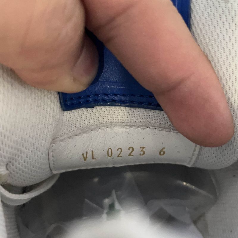 Louis Vuitton Louis Vuitton Blue and White Trainer Sneakers 0089 Size US 7.5 / EU 40-41 - 5 Thumbnail