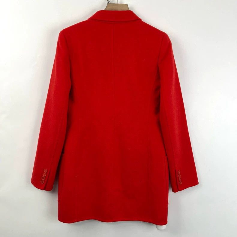 Max Mara Max Mara Red Wool Blend Mid-Length Coat -dmc Size US XL / EU 56 / 4 - 3 Thumbnail