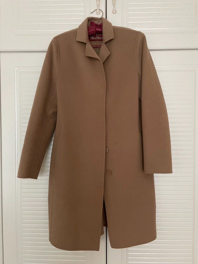 Burberry MaxMara Camel Wool Long Coat -dmc Size US M / EU 48-50 / 2 - 2 Thumbnail