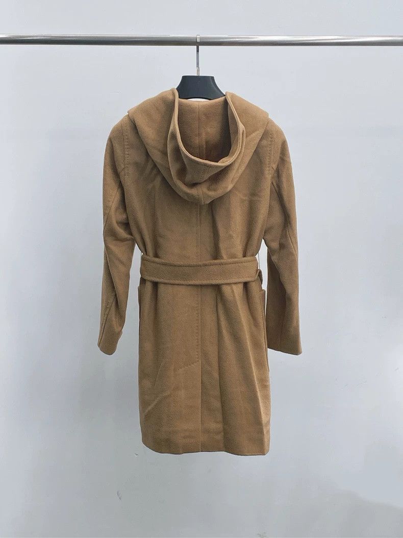 Max Mara MaxMara Camel Hooded Coat With Belt -dmc Size US XS / EU 42 / 0 - 3 Thumbnail