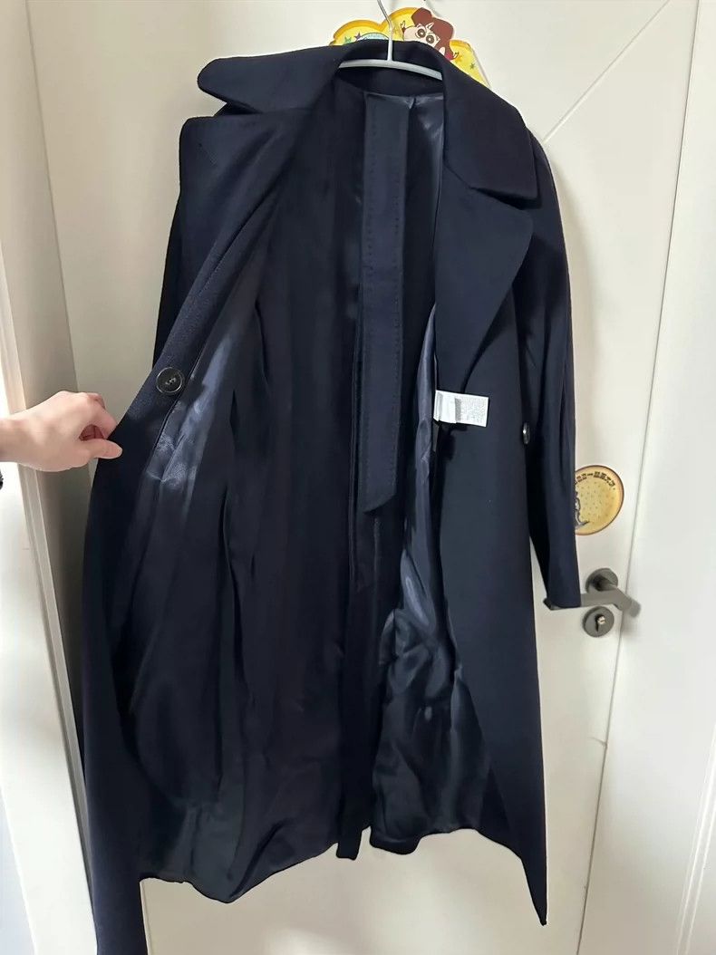 Max Mara Max Mara Resina Navy Blue Coat -dmc Size US S / EU 44-46 / 1 - 4 Thumbnail