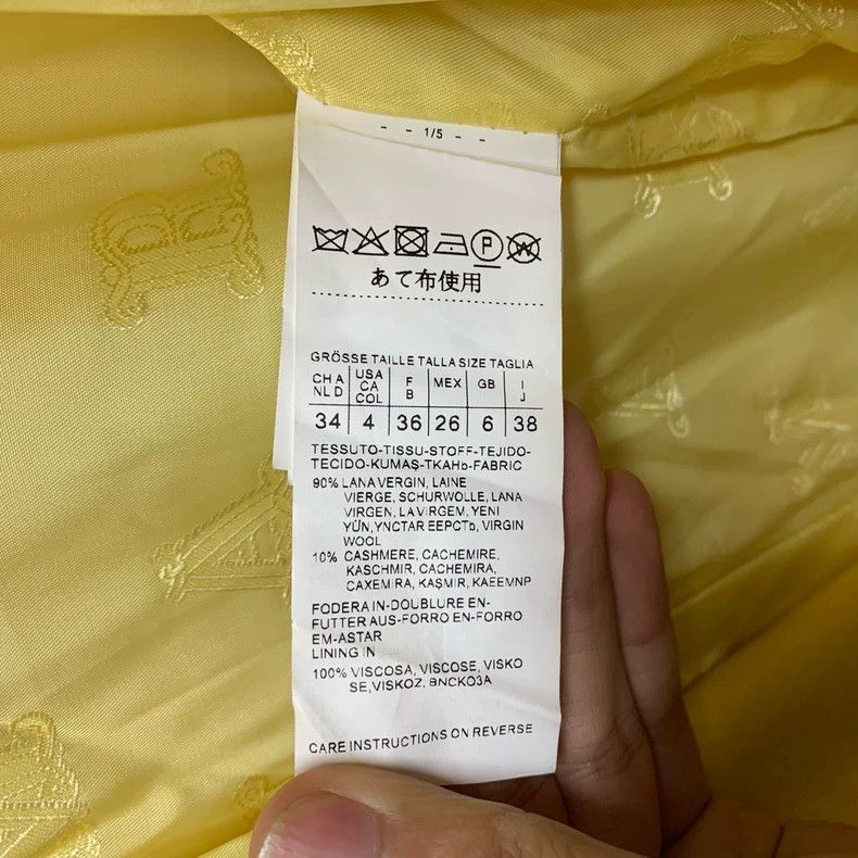 Max Mara MaxMara Yellow Belted Long Coat -dmc Size US XS / EU 42 / 0 - 5 Thumbnail