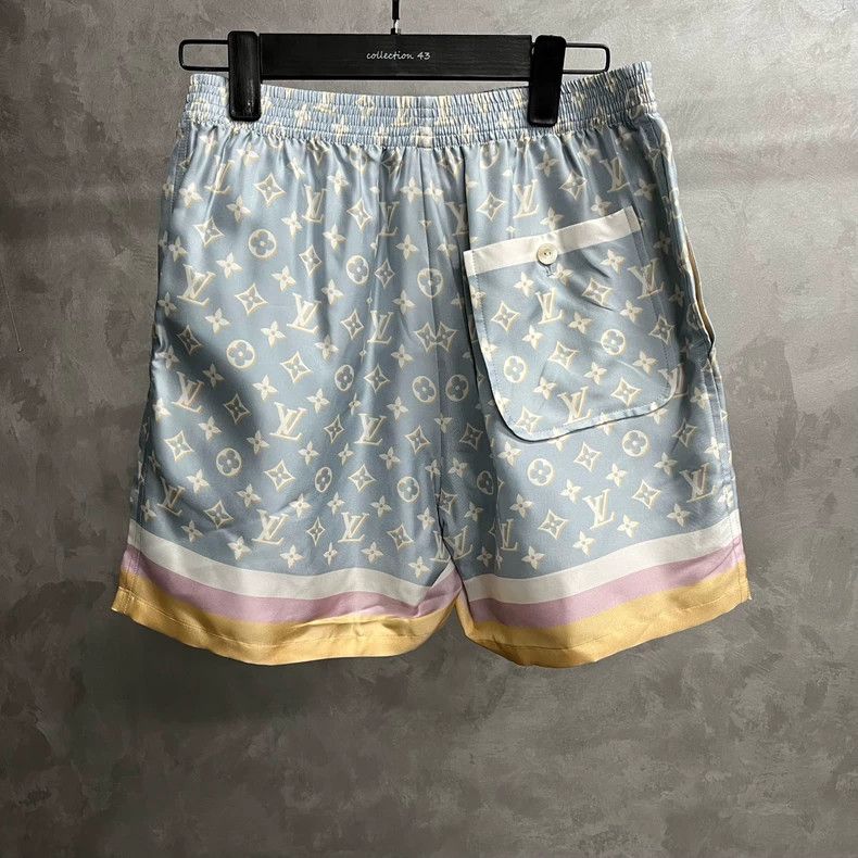 Louis Vuitton Louis Vuitton Blue Logo Stripe Casual Shorts -dmc Size US 34 / EU 50 - 3 Thumbnail