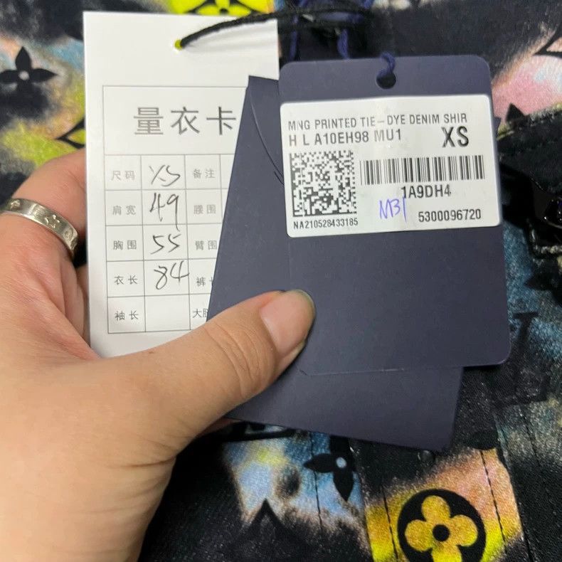 Louis Vuitton Black Denim Long Sleeve Shirt -dmc